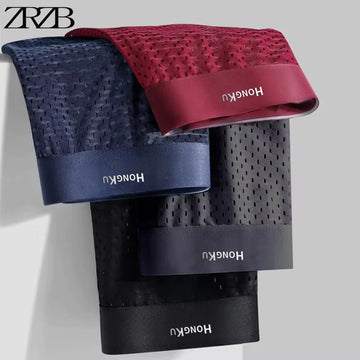 Cuecas Boxer Masculinas de Bambu com Bolsa Convexa U