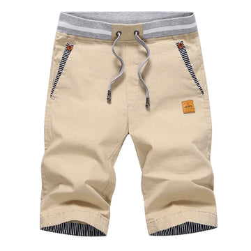 Shorts Masculinos de Algodão Respirável - Verão Casual