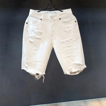 Shorts Jeans Masculino com Bolsos e Estilo Hip Hop