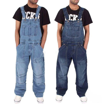 Macacão Jeans Masculino Multibolso Casual