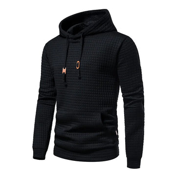 Moletom Masculino com Capuz de Patchwork Colorido