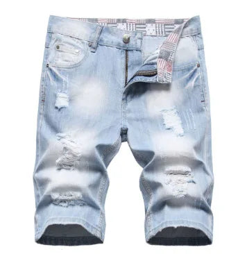 Shorts Jeans Masculino Stretch Azul Escuro Verão 2022