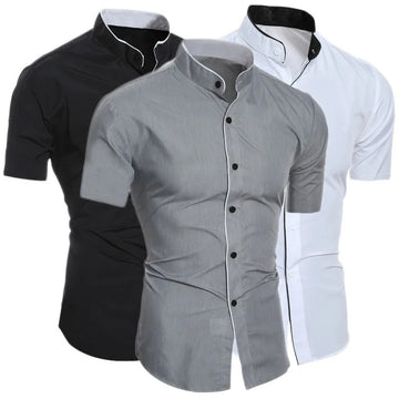 Camisa Masculina Monocromática - Estilo Casual e Conforto