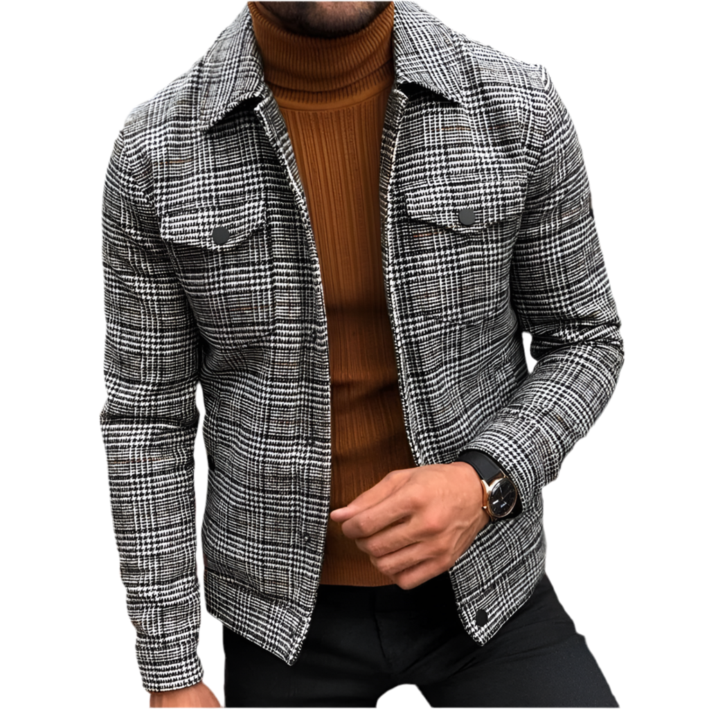 Blazer Masculino Xadrez Slim Fit - Casual Elegante