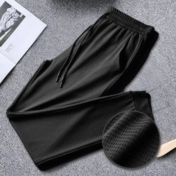 Calças Esportivas Masculinas com Estampa de Penas