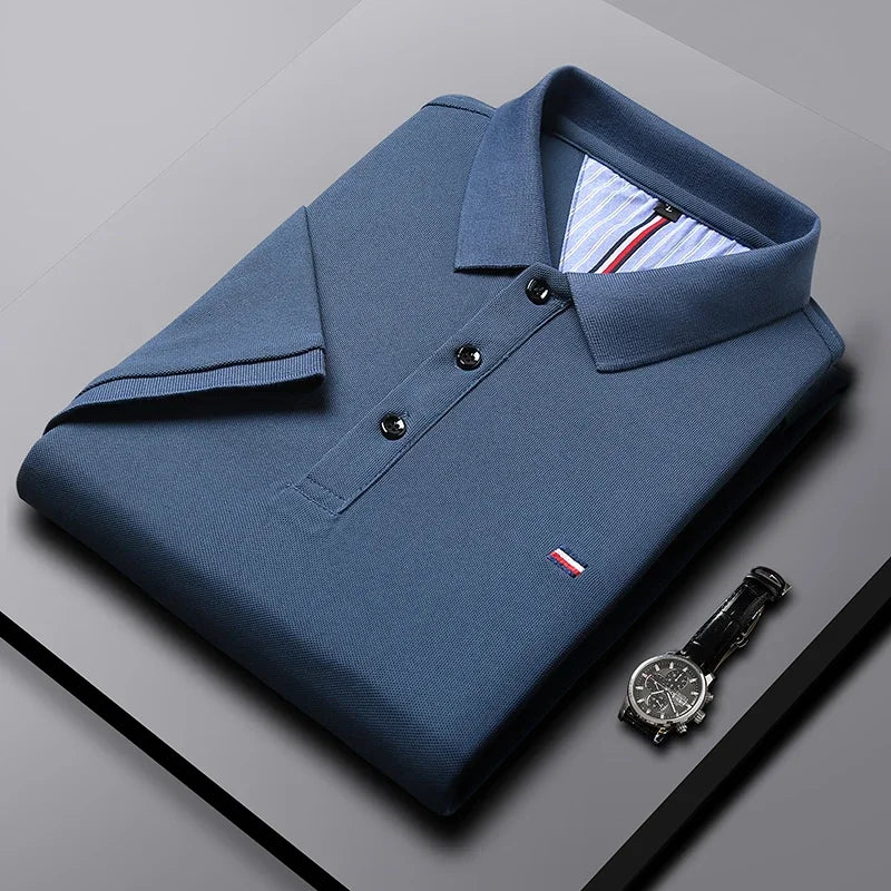 Polo Masculina de Algodão Respirável - Casual e Elegante