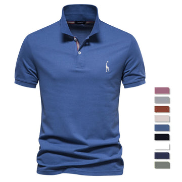 Camiseta Polo Masculina Bordada - Alta Qualidade