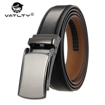 Cinto de Couro Masculino com Fivela Automática VATLTY