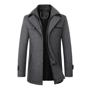 Casaco de Lã Masculino Elegante e Funcional