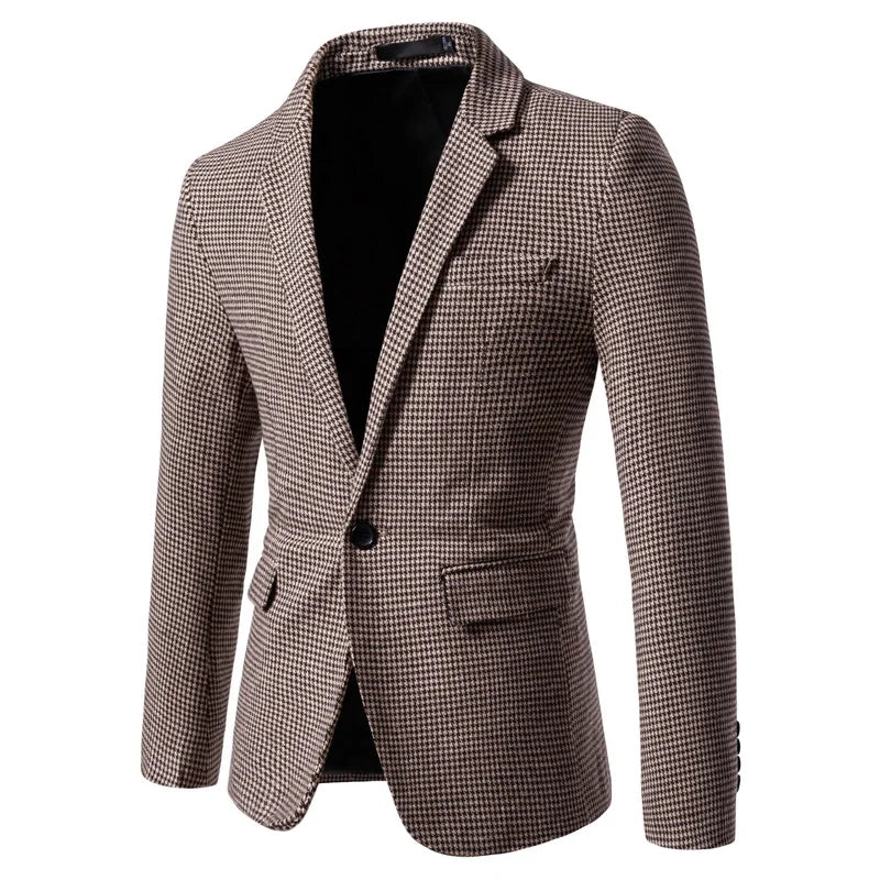 Blazer Masculino Slim Fit Xadrez - Elegância e Conforto