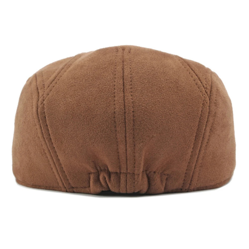 Boina de Camurça Unissex - Estilo Vintage Elegante