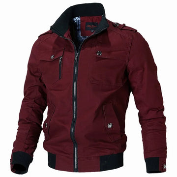 Jaqueta Masculina Tática de Algodão - Moda 2024