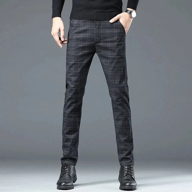 Calça Executiva Xadrez Masculina - Conforto e Estilo