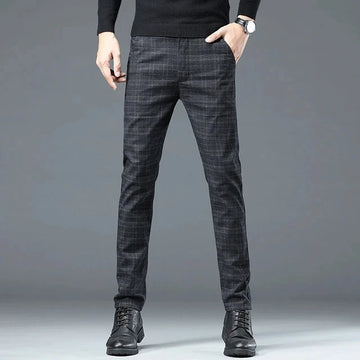 Calça Executiva Xadrez Masculina - Conforto e Estilo