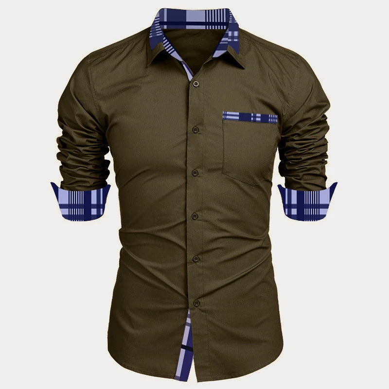Camisa Masculina de Manga Longa - Estilo e Conforto