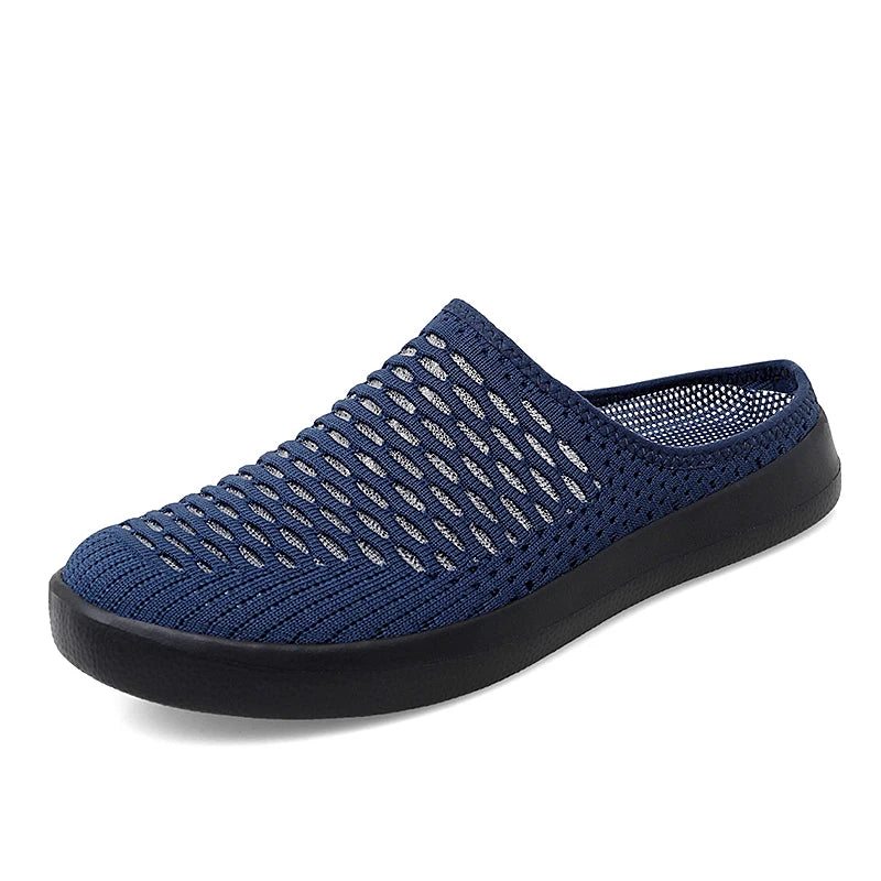 Men Half Shoes Slippers Slides Summer Mesh Shoes Unisex Women Indoor Outdoor Lightweight Plus Big Size 49 50 51 52 53 54
