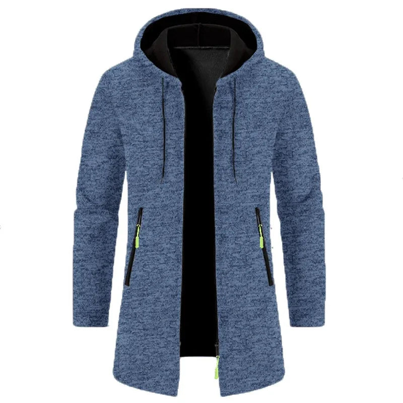 Jaqueta Masculina com Capuz e Zíper - Casual