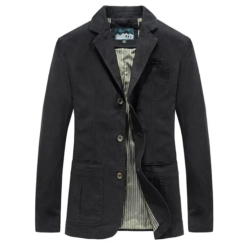 Jaqueta Casual Masculina de Algodão - Elegância e Conforto