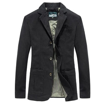 Jaqueta Casual Masculina de Algodão - Elegância e Conforto