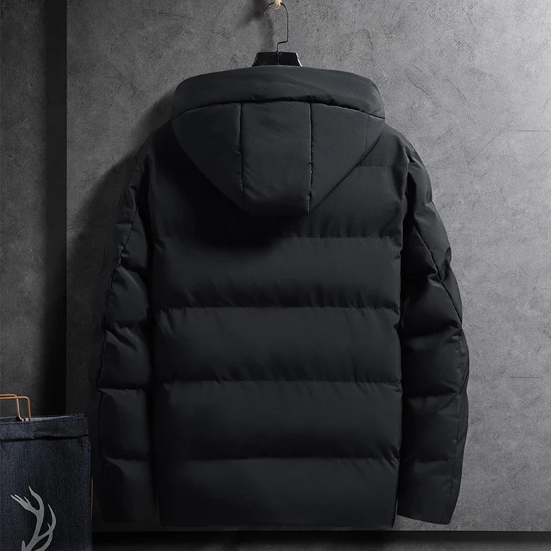 Jaqueta Puffer Masculina com Capuz - Estilo e Conforto