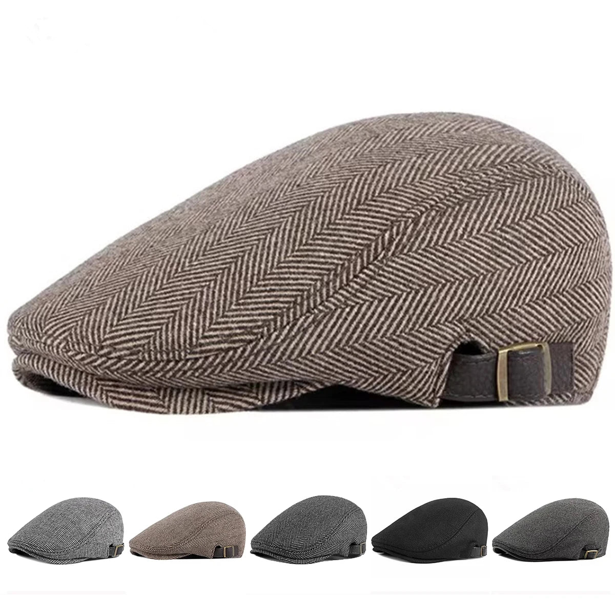 Boina de Camurça Unissex - Estilo Vintage Elegante
