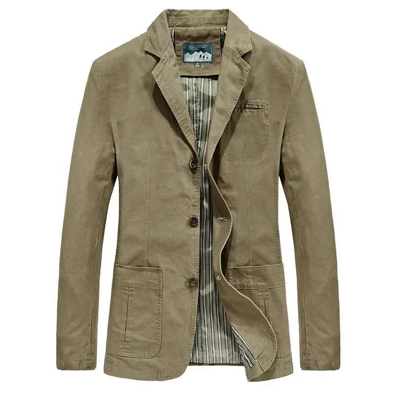 Jaqueta Casual Masculina de Algodão - Elegância e Conforto