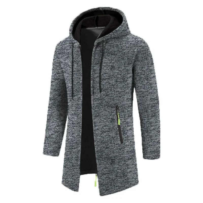 Jaqueta Masculina com Capuz e Zíper - Casual