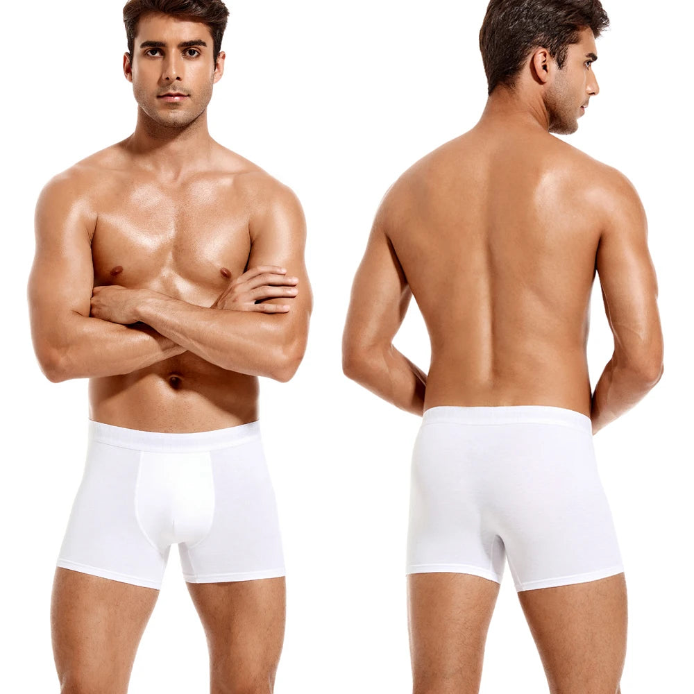 Conjunto de Boxers Masculinos de Algodão - 6 Peças