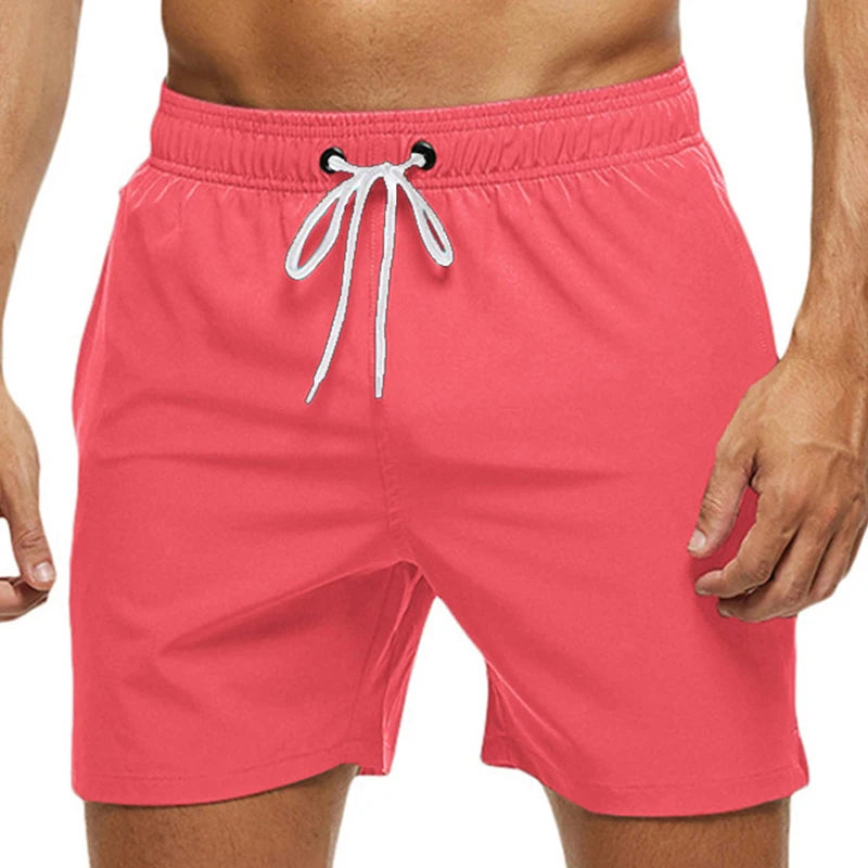 Calção de Banho Masculino com Cintura Elástica