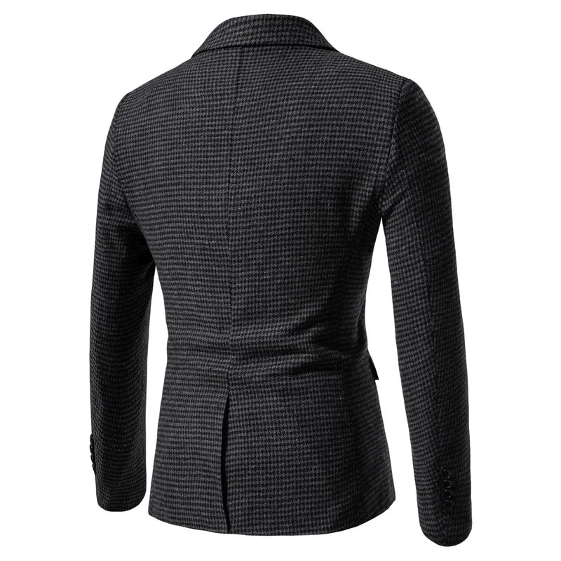 Blazer Masculino Slim Fit Xadrez - Elegância e Conforto