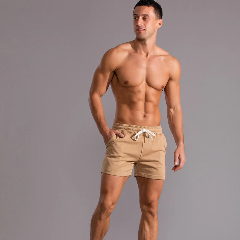 Shorts Masculinos de Verão com Bolsos Laterais
