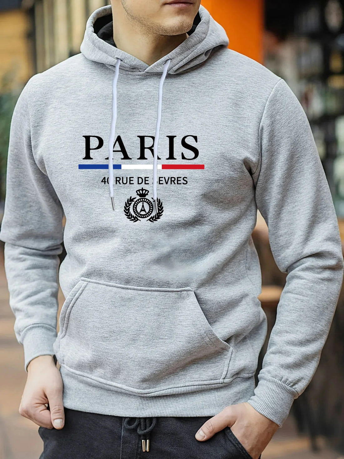 Moletom Masculino Paris - Estilo Casual Outono/Inverno