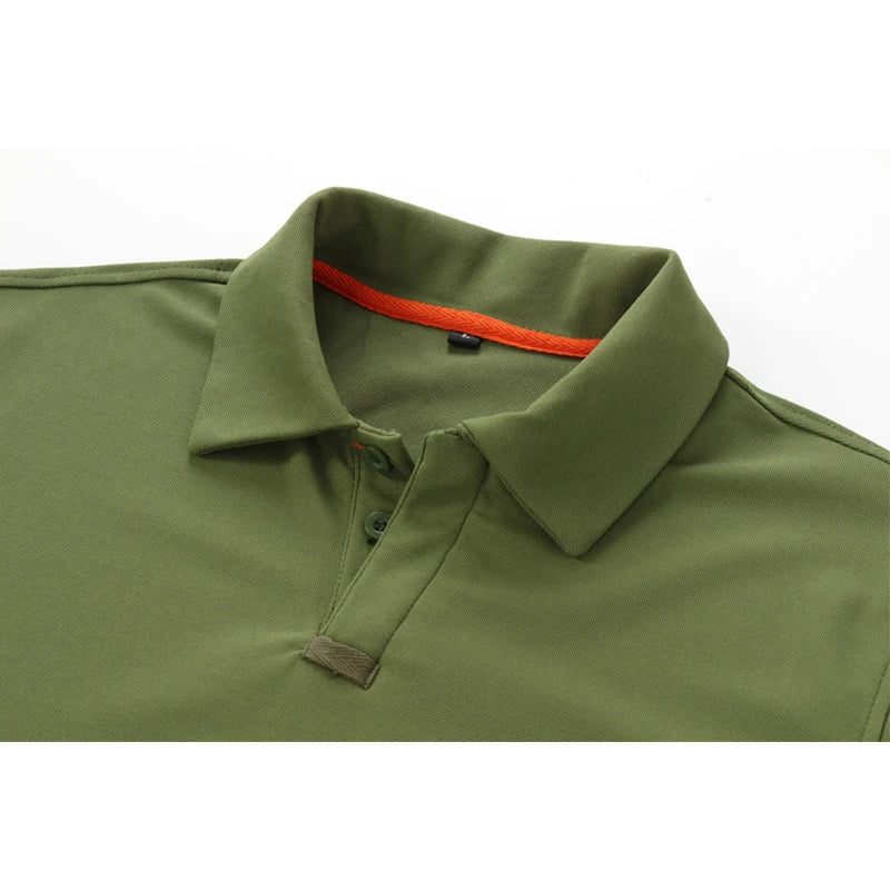 Camisa Polo Masculina Manga Longa Secagem Rápida