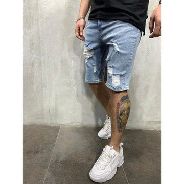 Shorts Jeans Masculino de Perna Larga - Verão 2023