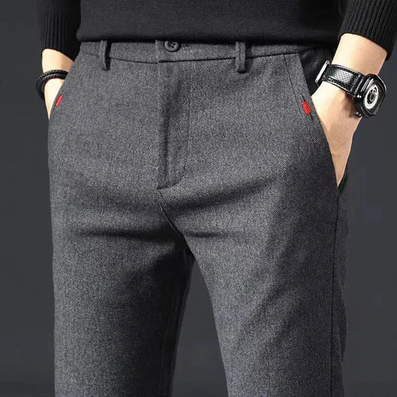 Calças Casuais Masculinas de Inverno