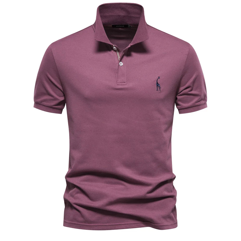 Camiseta Polo Masculina Bordada - Alta Qualidade