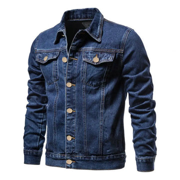Jaqueta Jeans Masculina Estilo Motociclista