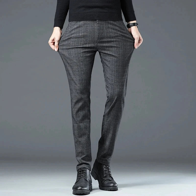 Calça Executiva Xadrez Masculina - Conforto e Estilo
