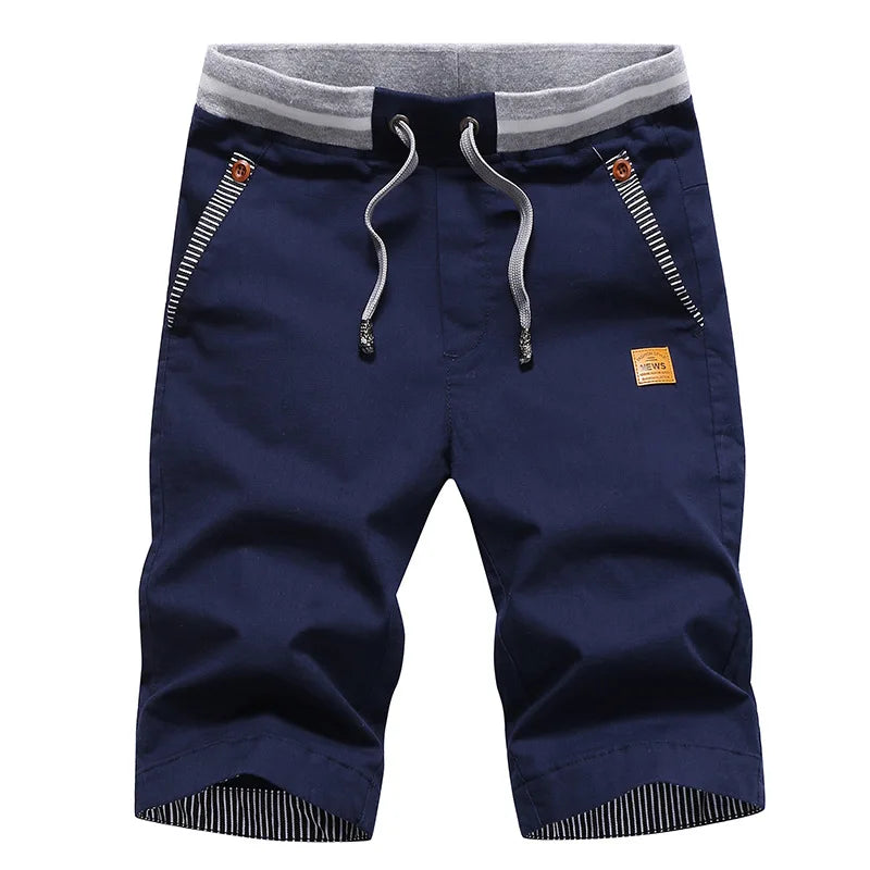 Shorts Masculinos de Algodão Respirável - Verão Casual