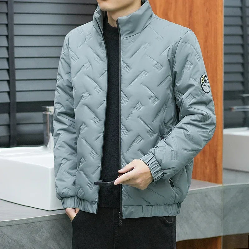 Jaqueta Masculina Acolchoada de Inverno Plus Size