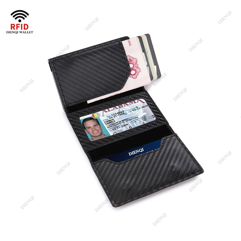 Carteira Inteligente de Fibra de Carbono com AirTag