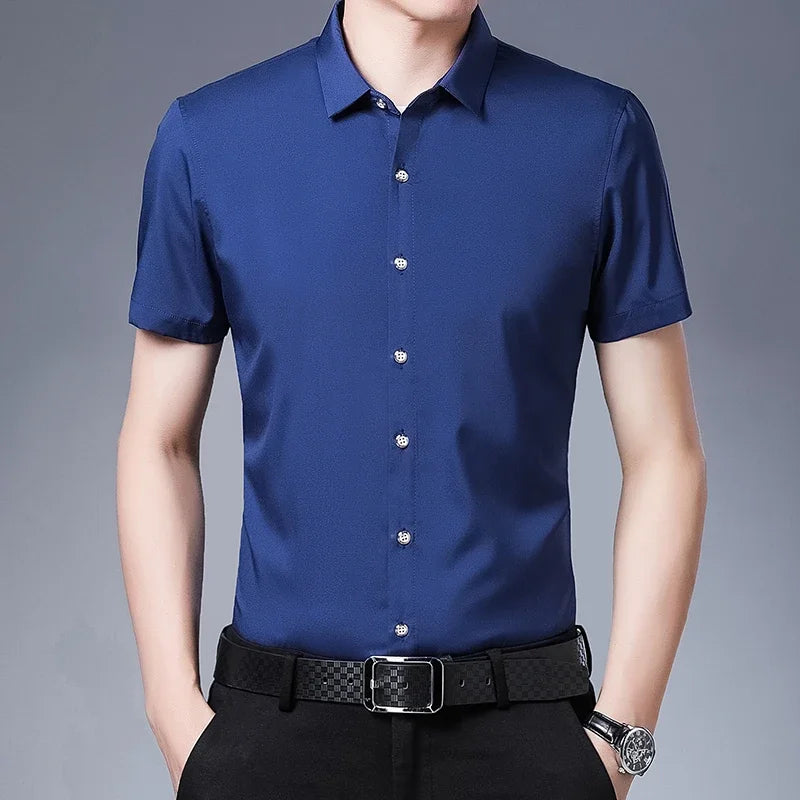 Camisa Masculina Casual de Manga Curta - Conforto e Estilo