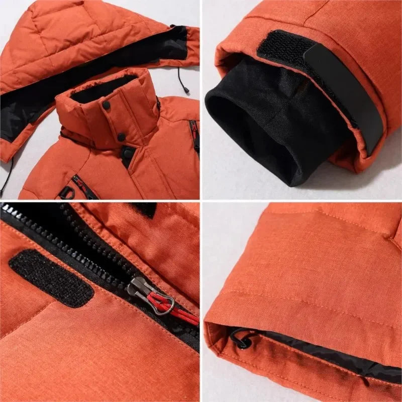Jaqueta Puffer Masculina com Capuz - Inverno Quente