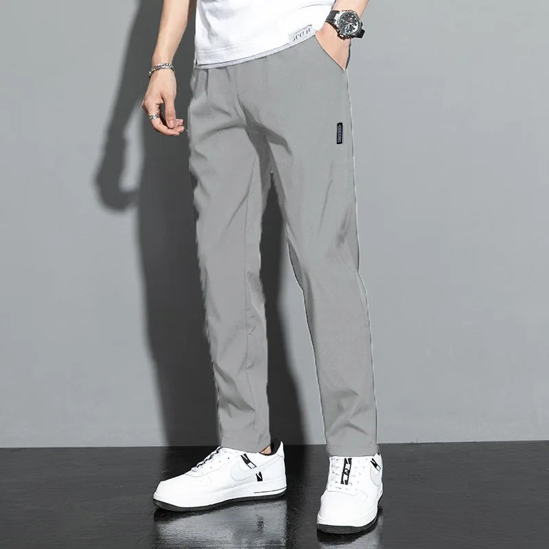 Calças Esportivas Masculinas Slim Fit de Secagem Rápida