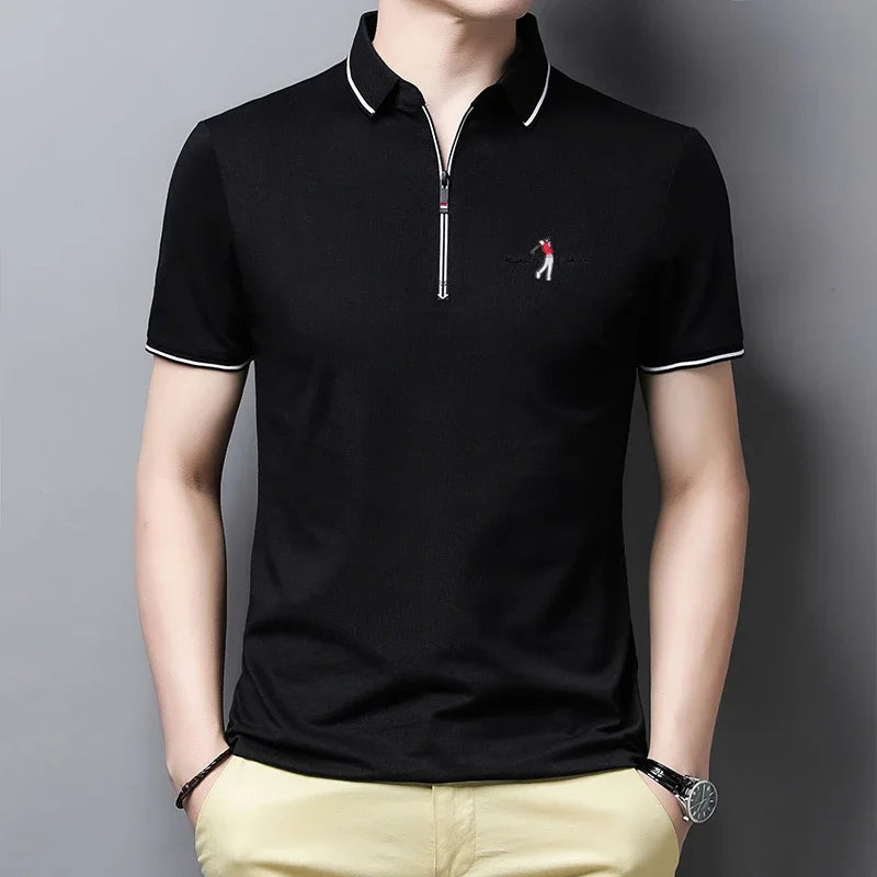 Camisa Polo Masculina Bordada - Elegância e Conforto